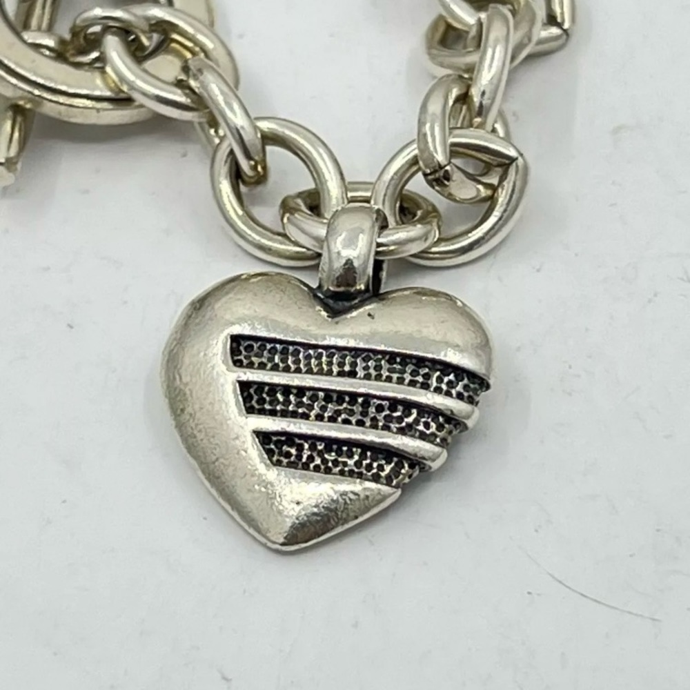 LAGOS Silver Toggle Clasp Bracelet with Heart Charm - Picture 7 of 11